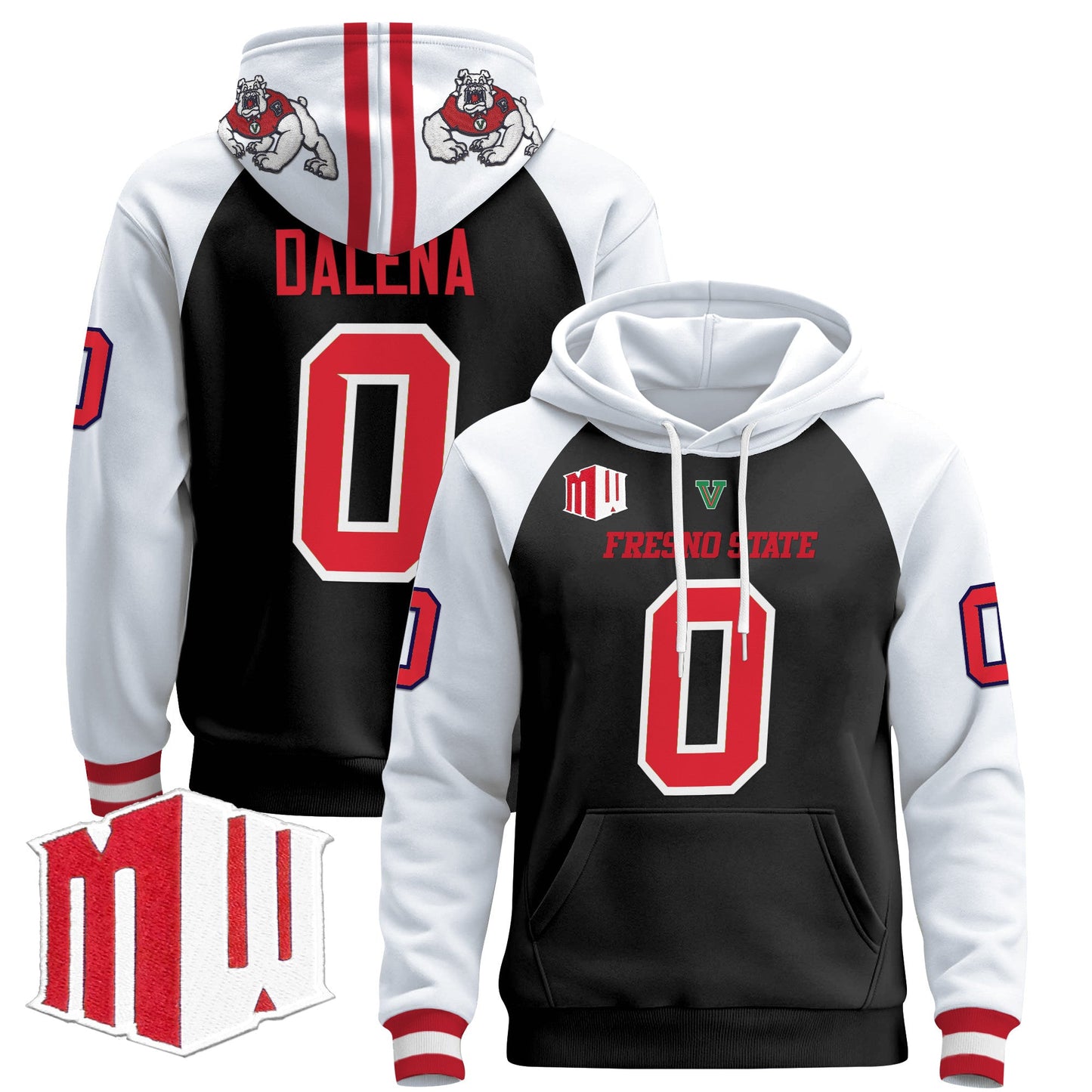 Men's Fresno State Bulldogs 2024 Pullover Hoodie - All Stitched