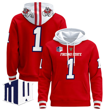 Men's Fresno State Bulldogs 2024 Pullover Hoodie - All Stitched