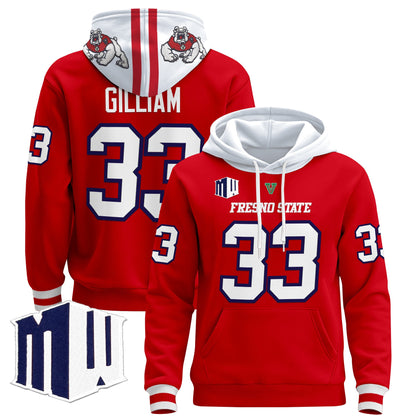 Men's Fresno State Bulldogs 2024 Pullover Hoodie - All Stitched