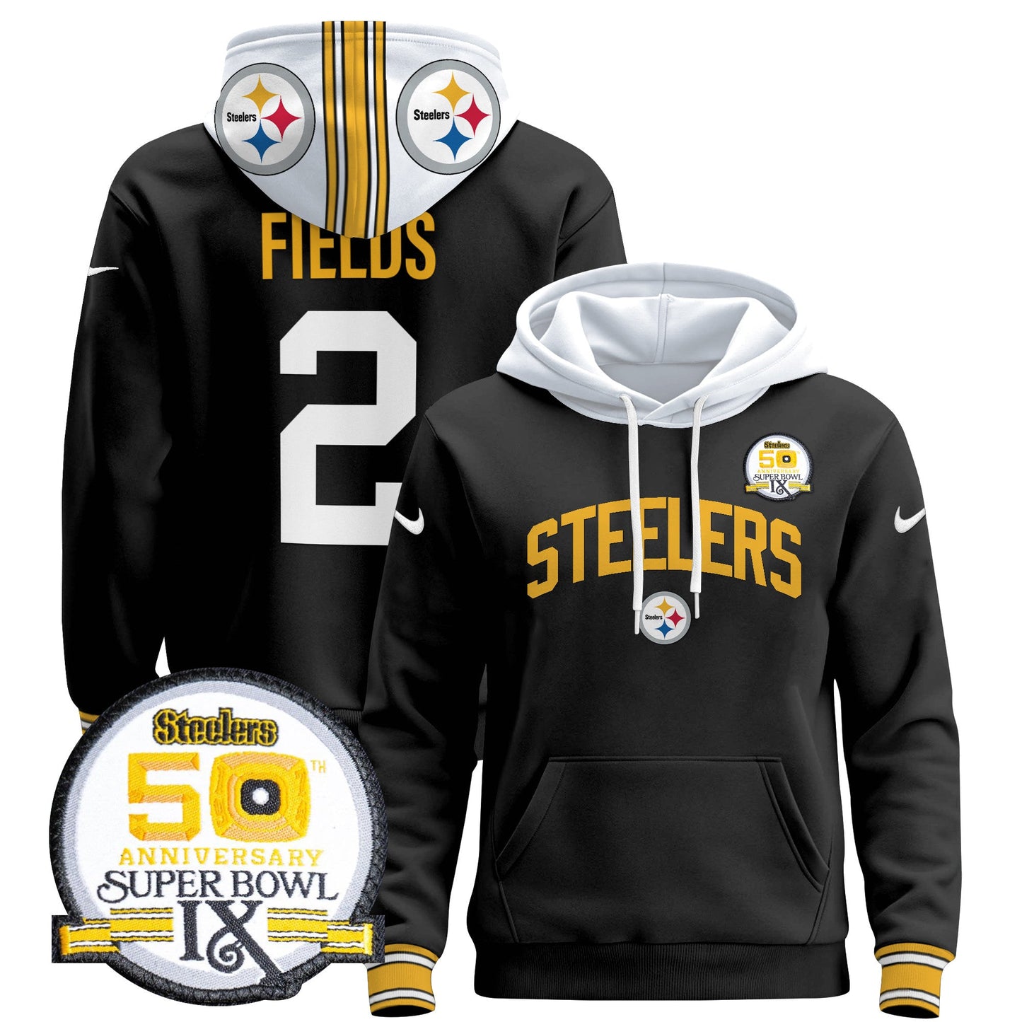 Pittsburgh Steelers 2024 Pullover Hoodie V2
