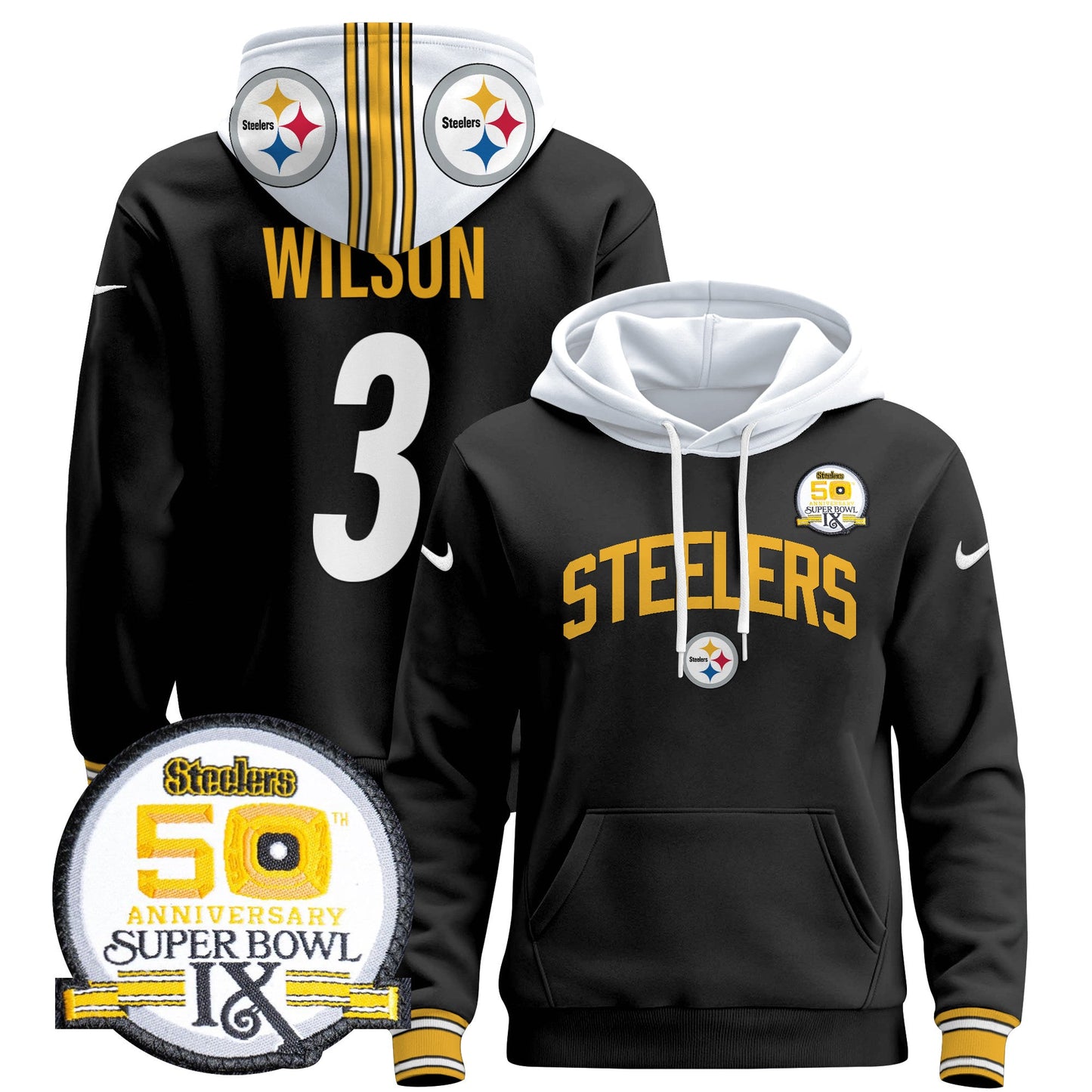 Pittsburgh Steelers 2024 Pullover Hoodie V2