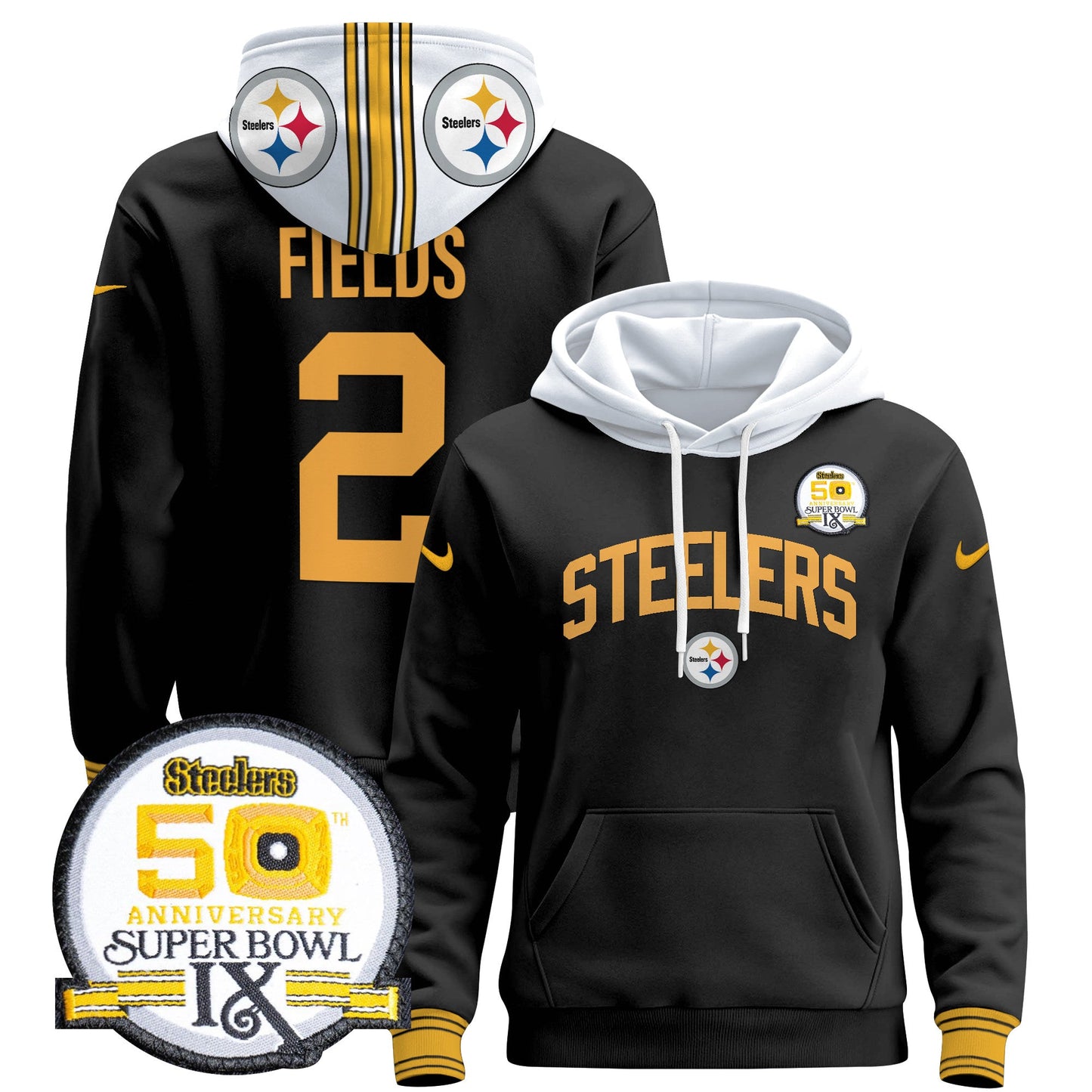 Pittsburgh Steelers 2024 Pullover Hoodie V2