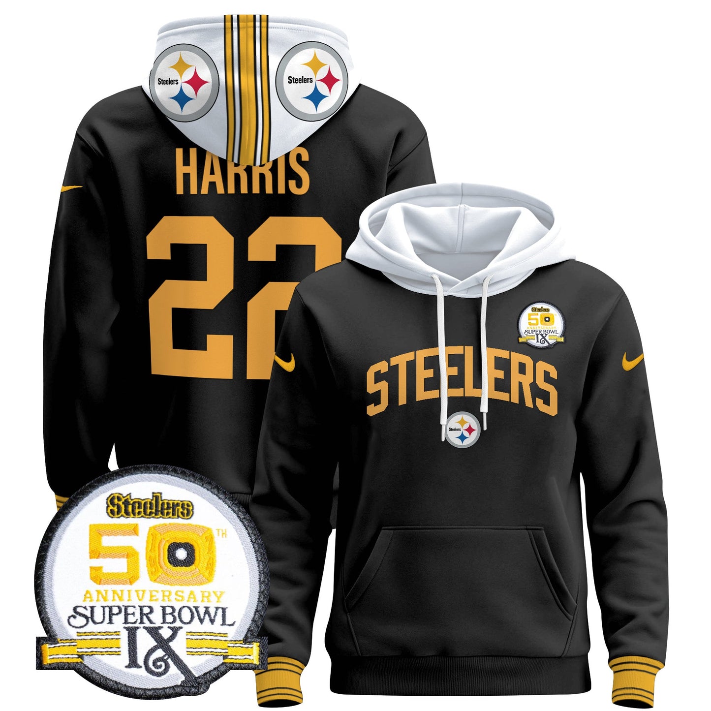 Pittsburgh Steelers 2024 Pullover Hoodie V2