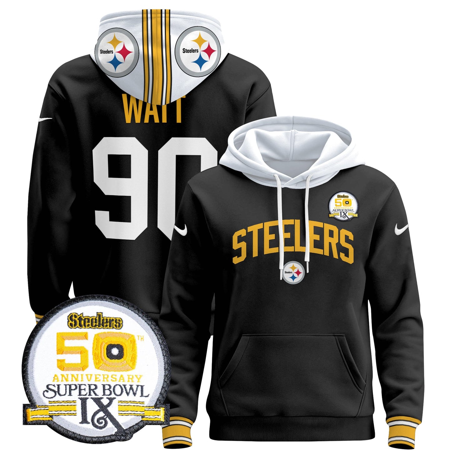 Pittsburgh Steelers 2024 Pullover Hoodie V2