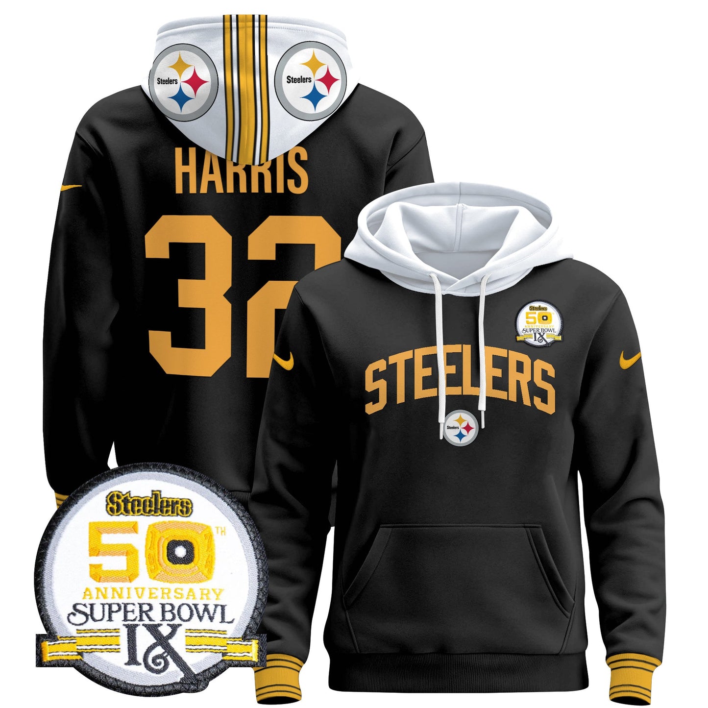 Pittsburgh Steelers 2024 Pullover Hoodie V2