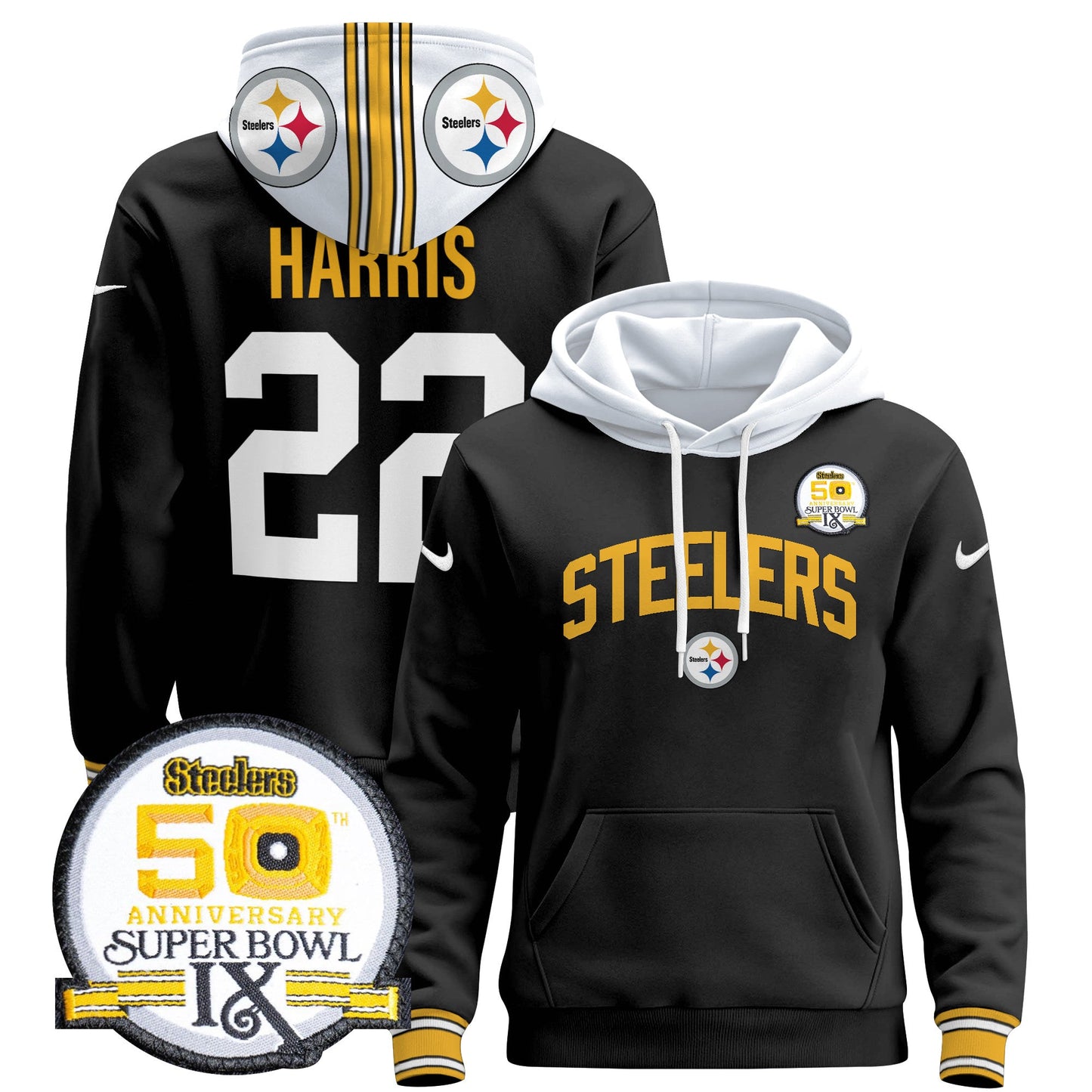 Pittsburgh Steelers 2024 Pullover Hoodie V2