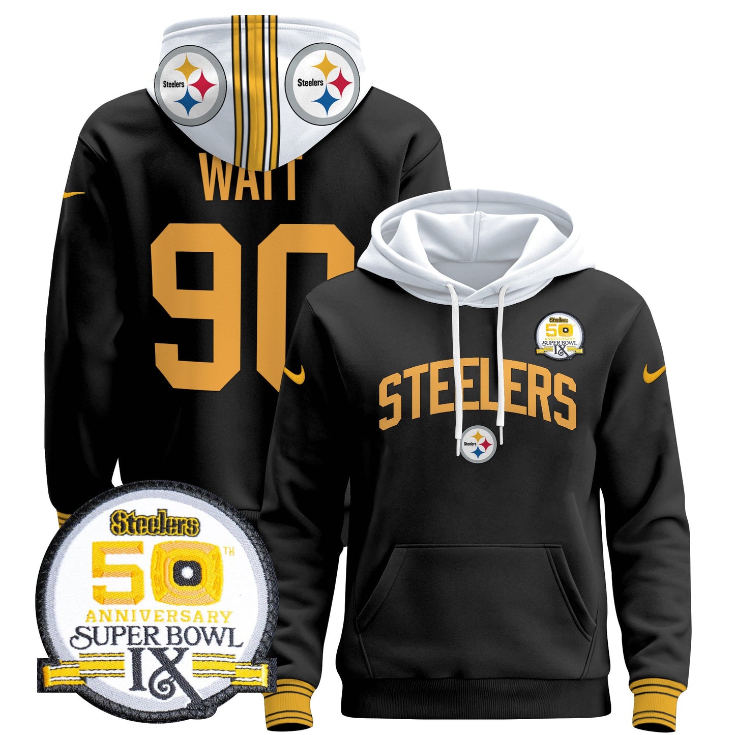 Pittsburgh Steelers 2024 Pullover Hoodie V2