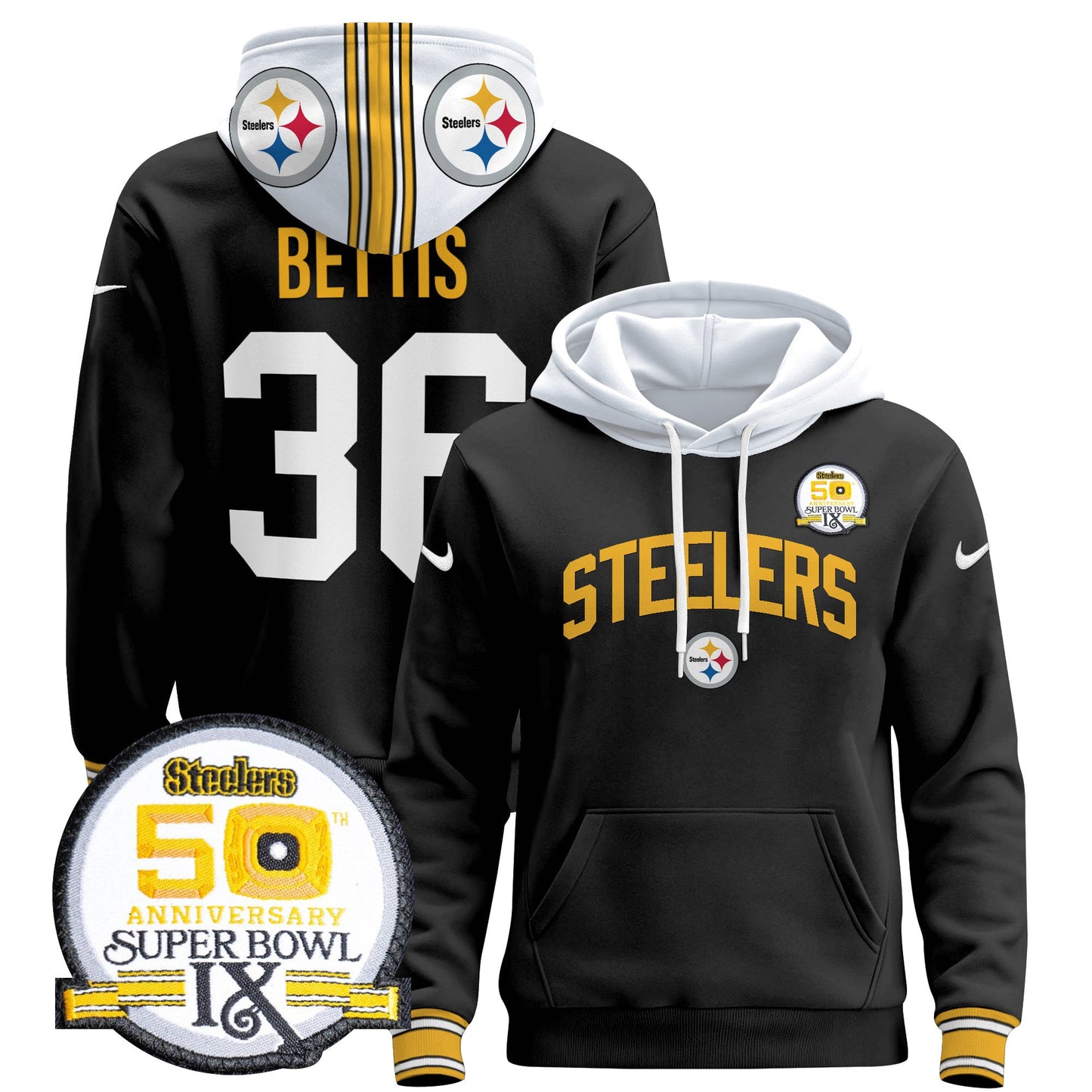 Pittsburgh Steelers 2024 Pullover Hoodie V2