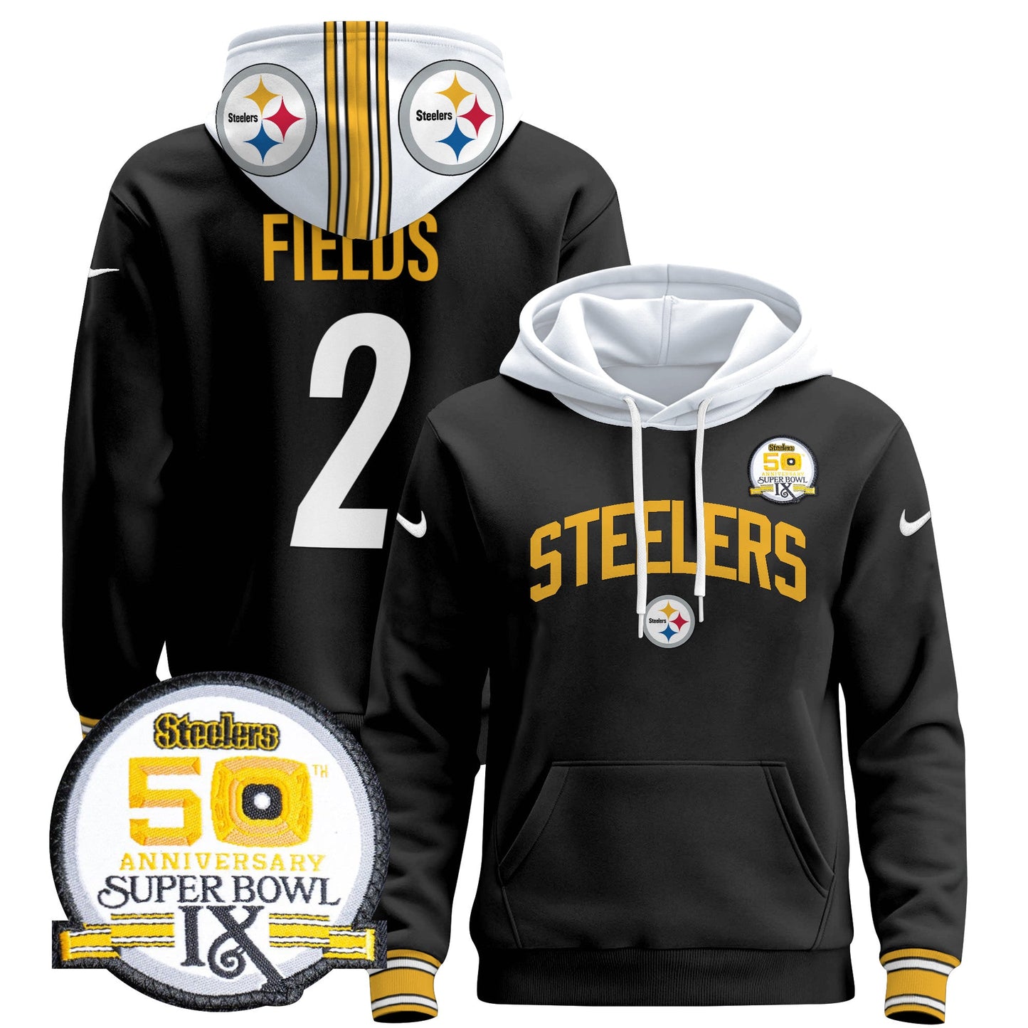 Pittsburgh Steelers 2024 Pullover Hoodie V2