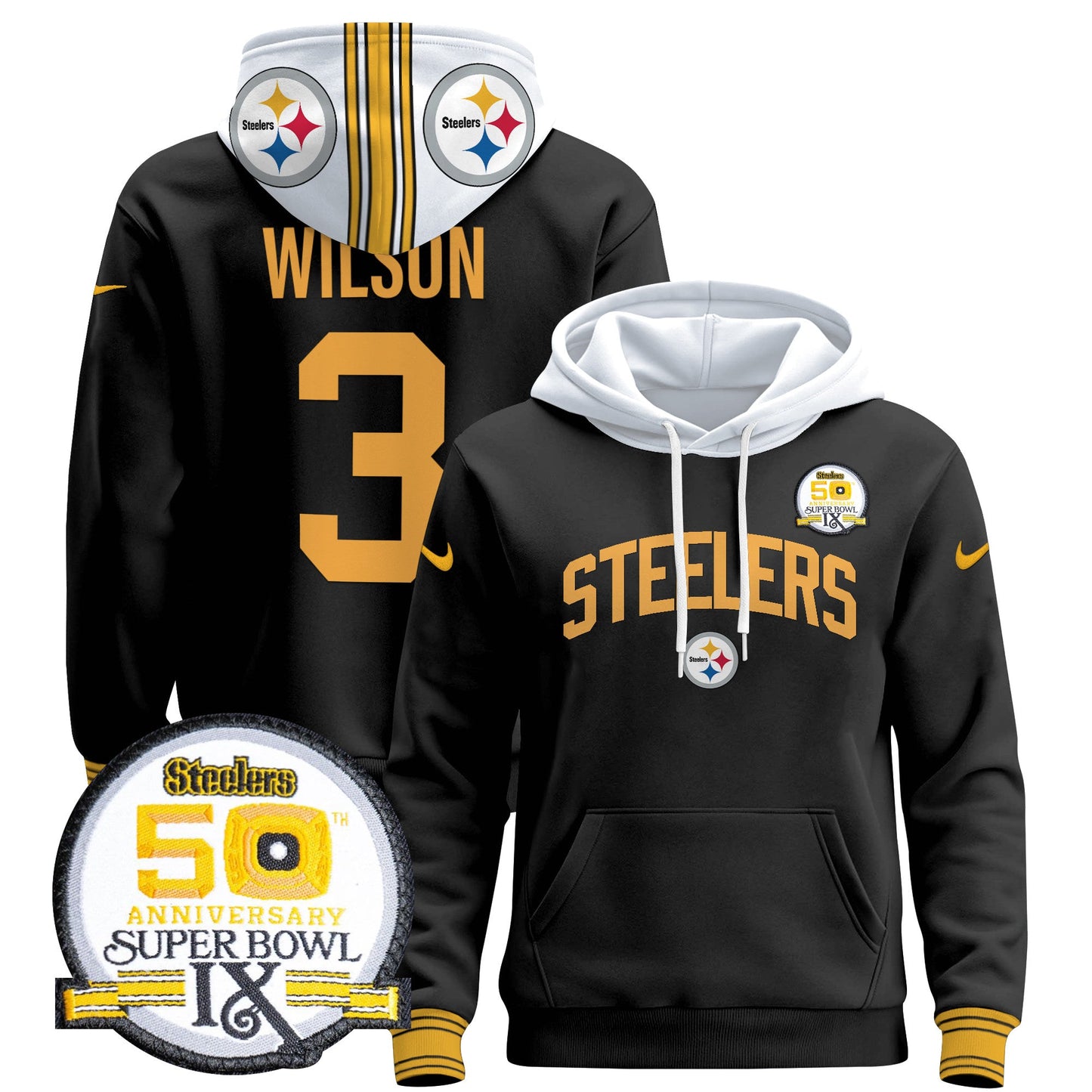 Pittsburgh Steelers 2024 Pullover Hoodie V2