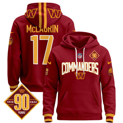 Washington Commanders 2024 Pullover Hoodie V2- All Stitched