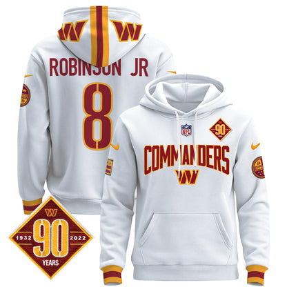 Washington Commanders 2024 Pullover Hoodie V2- All Stitched