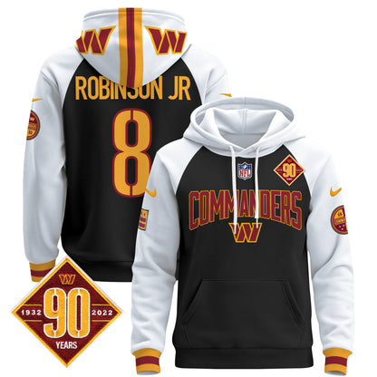 Washington Commanders 2024 Pullover Hoodie V2- All Stitched