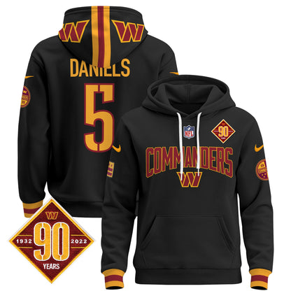 Washington Commanders 2024 Pullover Hoodie V2- All Stitched