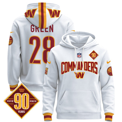 Washington Commanders 2024 Pullover Hoodie V2- All Stitched