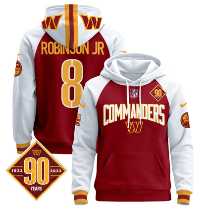 Washington Commanders 2024 Pullover Hoodie V2- All Stitched