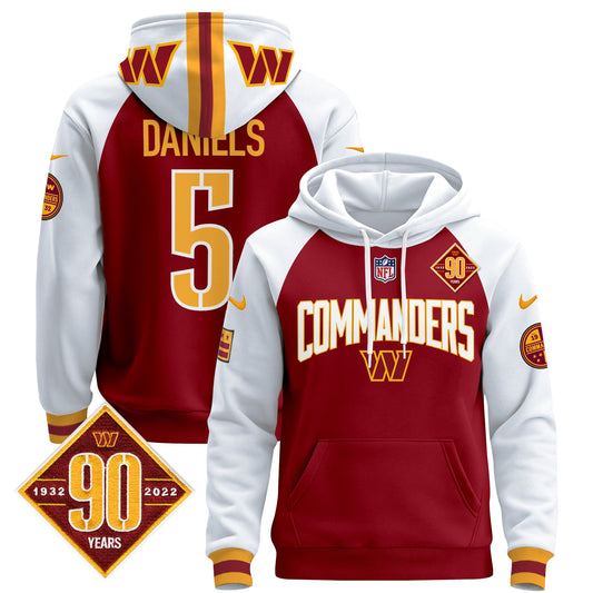 Washington Commanders 2024 Pullover Hoodie V2- All Stitched