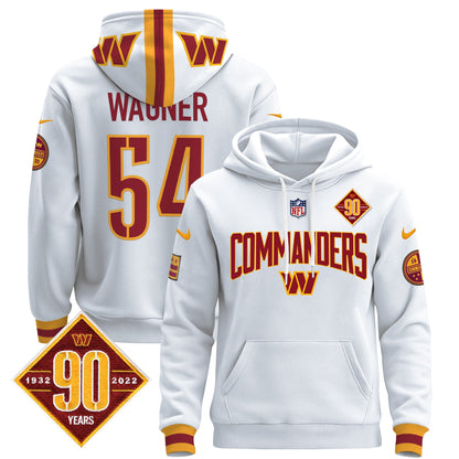 Washington Commanders 2024 Pullover Hoodie V2- All Stitched