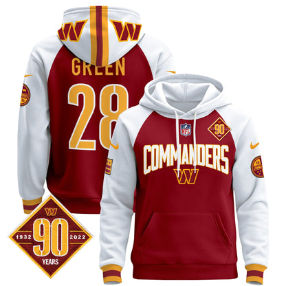 Washington Commanders 2024 Pullover Hoodie V2- All Stitched