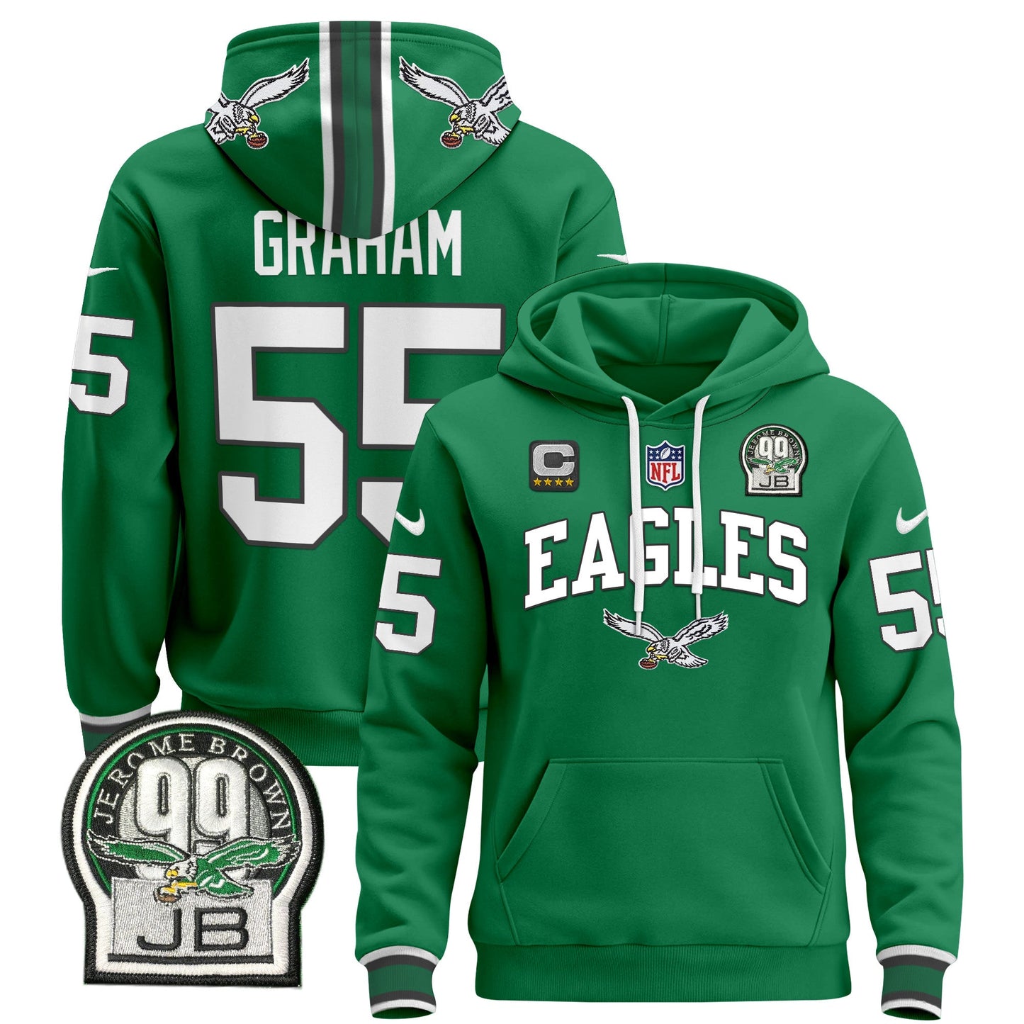 Philadelphia Eagles 2024 Pullover Hoodie V2