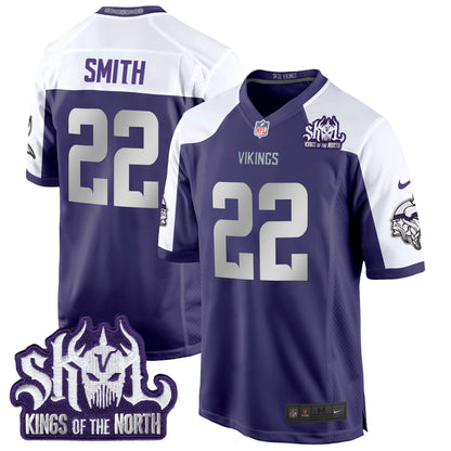 MIN 2024 Winter Warrior Skol Patch Game Jersey - All Stitched
