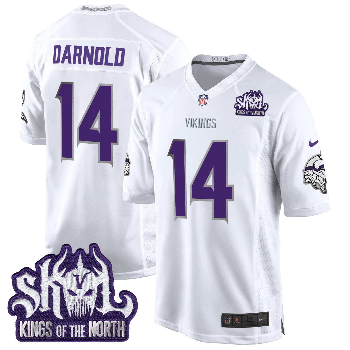 MIN 2024 Winter Warrior Skol Patch Game Jersey - All Stitched