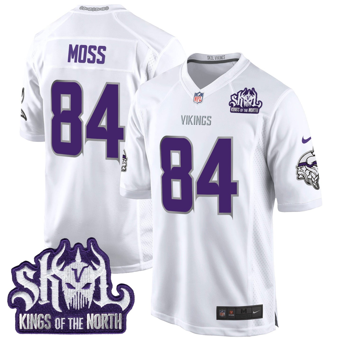 MIN 2024 Winter Warrior Skol Patch Game Jersey - All Stitched