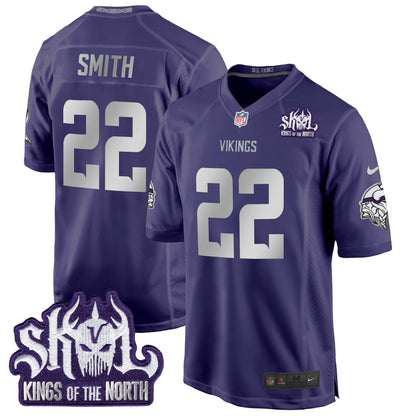 MIN 2024 Winter Warrior Skol Patch Game Jersey - All Stitched