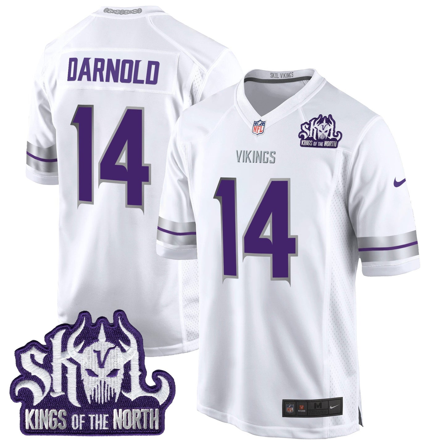 MIN 2024 Winter Warrior Skol Patch Game Jersey - All Stitched