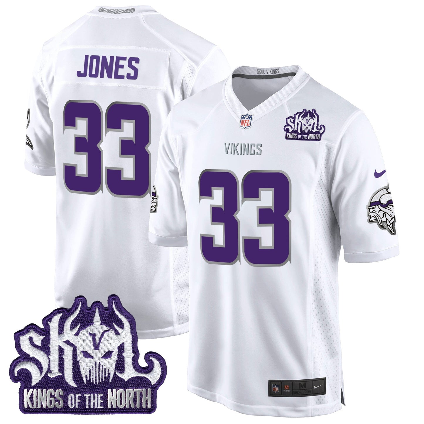 MIN 2024 Winter Warrior Skol Patch Game Jersey - All Stitched