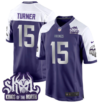 MIN 2024 Winter Warrior Skol Patch Game Jersey - All Stitched