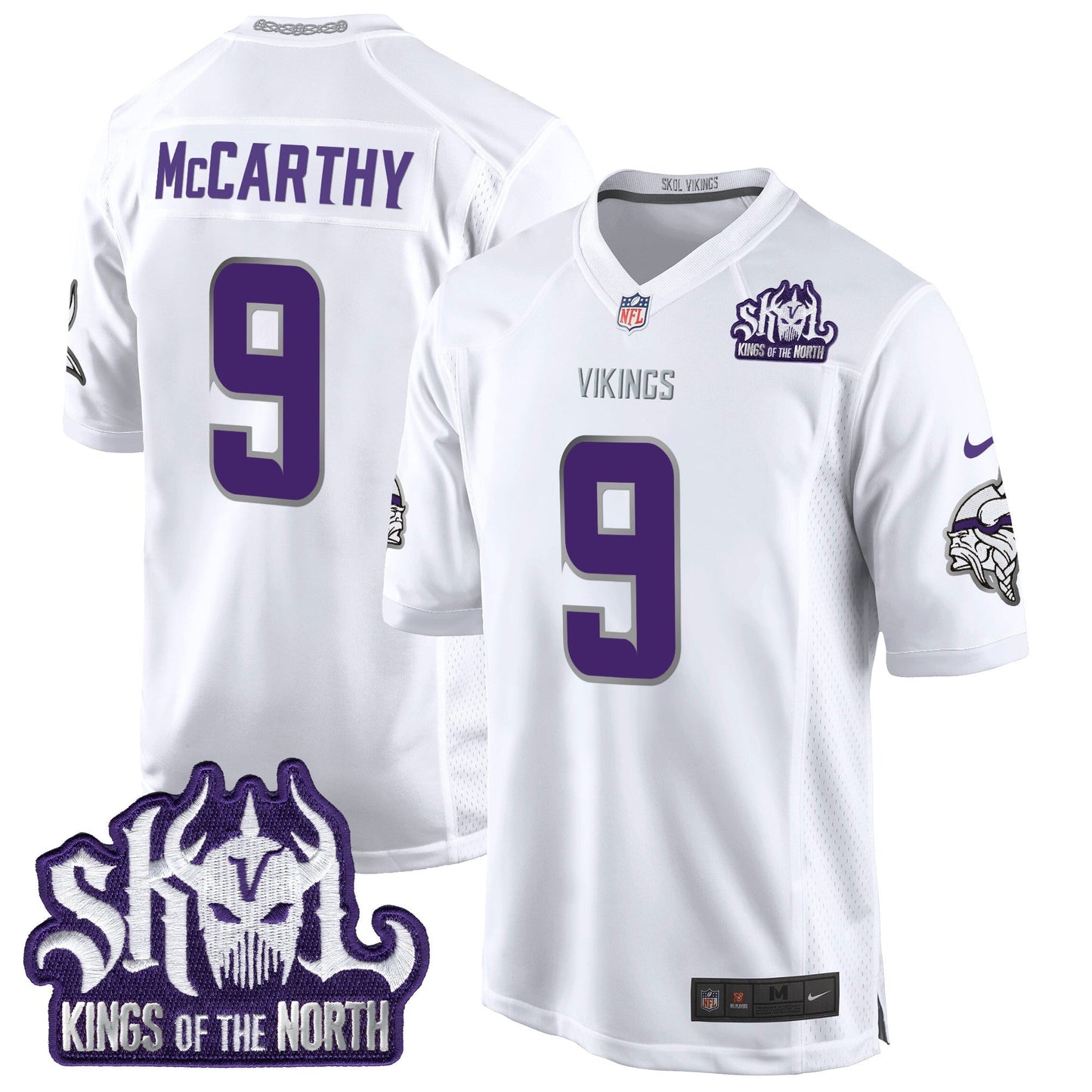 MIN 2024 Winter Warrior Skol Patch Game Jersey - All Stitched