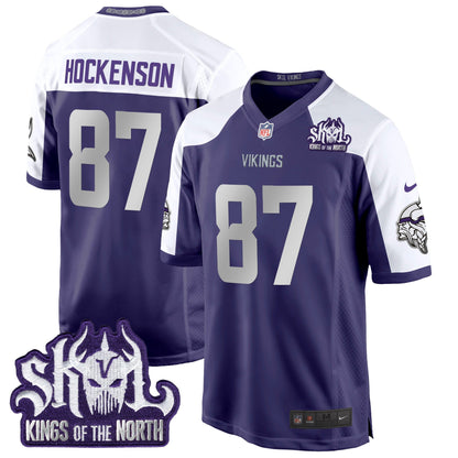 MIN 2024 Winter Warrior Skol Patch Game Jersey - All Stitched