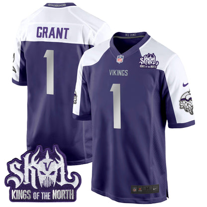 MIN 2024 Winter Warrior Skol Patch Game Jersey - All Stitched
