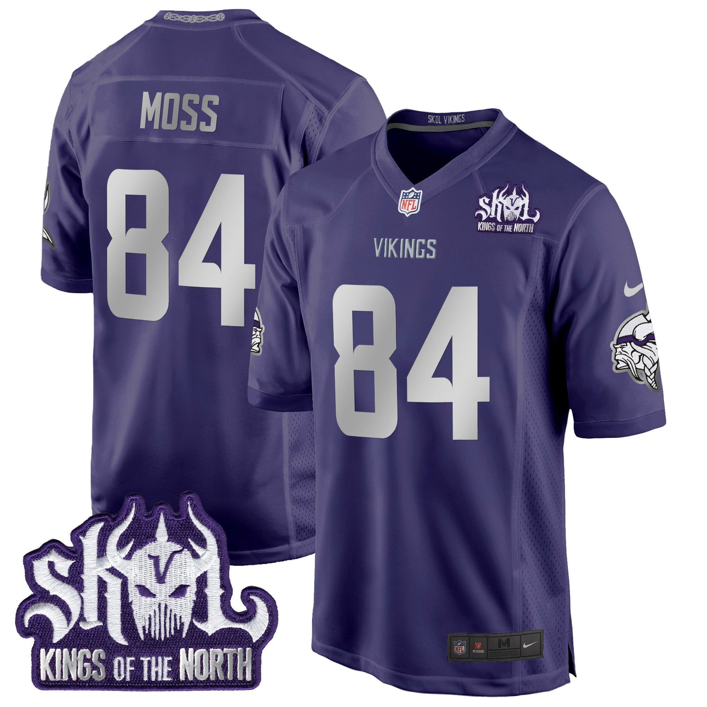 MIN 2024 Winter Warrior Skol Patch Game Jersey - All Stitched