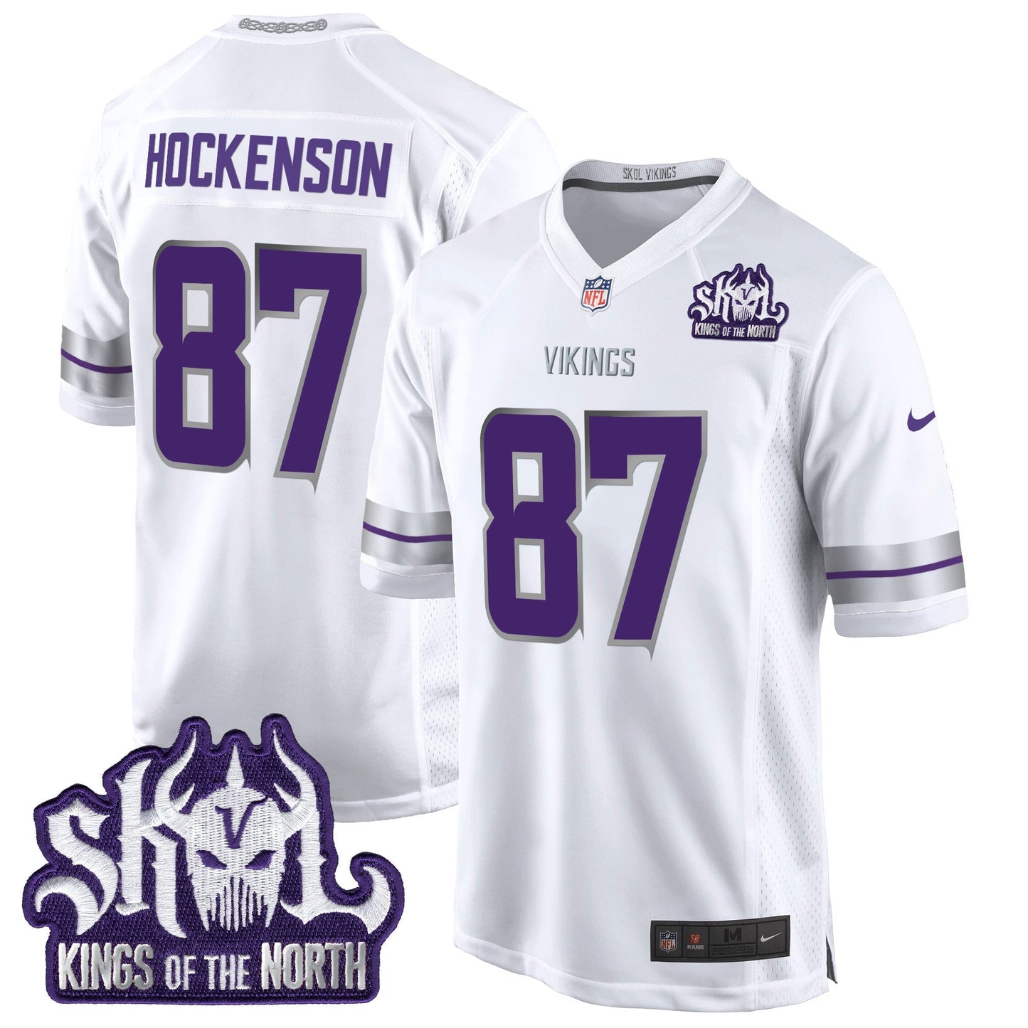 MIN 2024 Winter Warrior Skol Patch Game Jersey - All Stitched