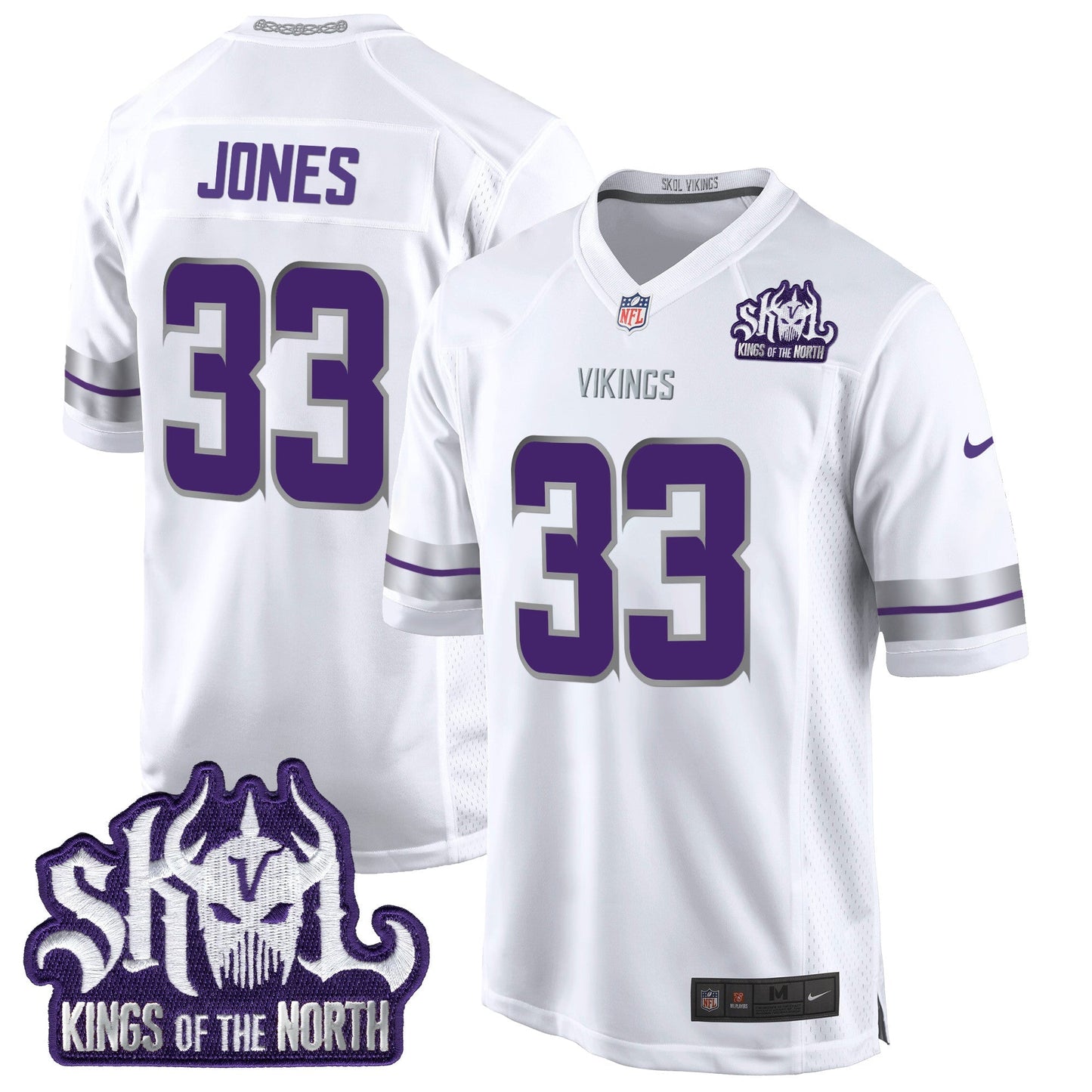 MIN 2024 Winter Warrior Skol Patch Game Jersey - All Stitched