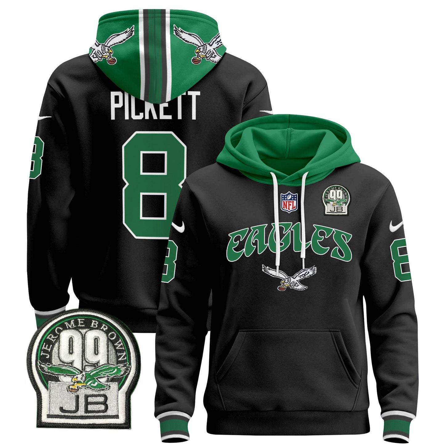 Philadelphia Eagles 2024 Pullover Hoodie V3