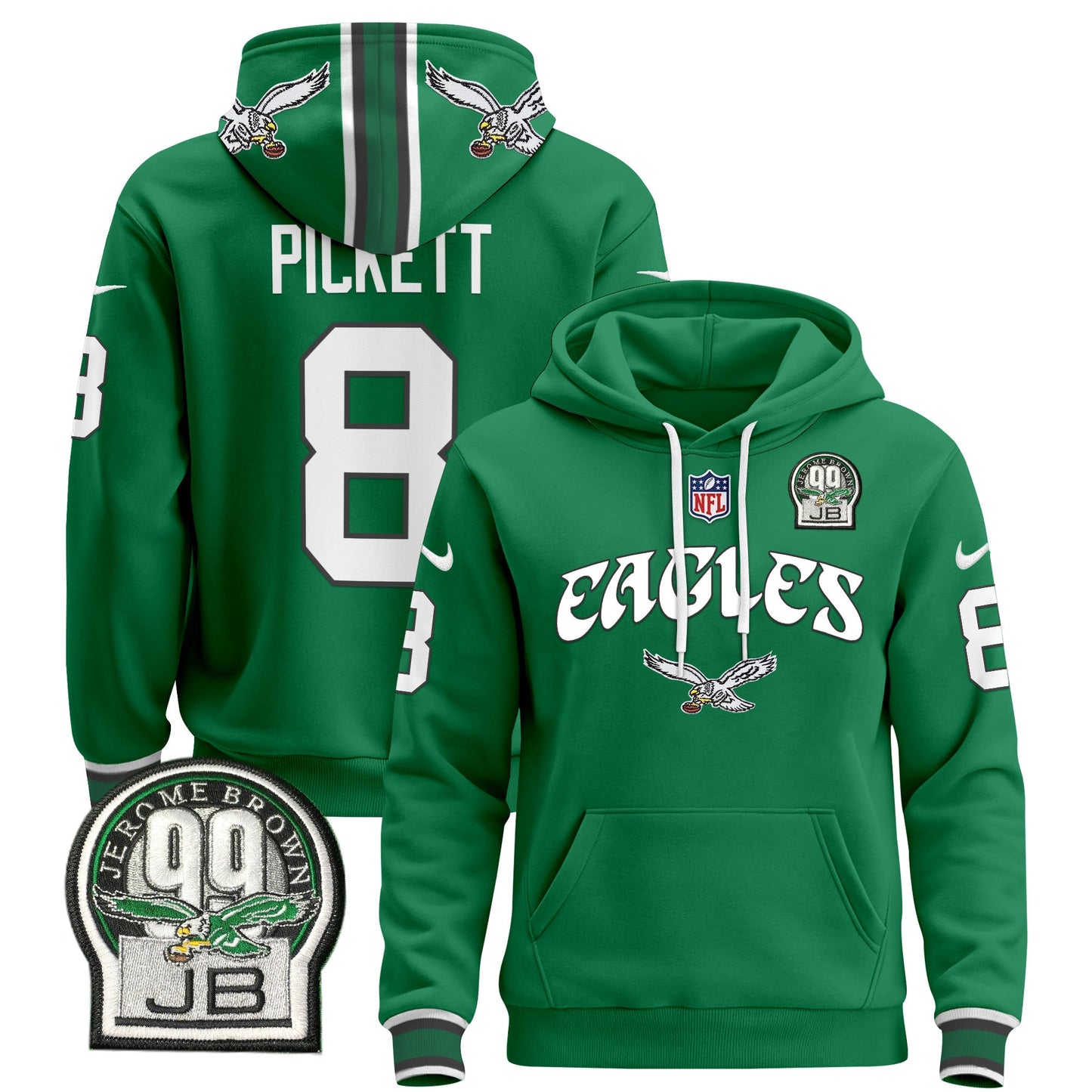 Philadelphia Eagles 2024 Pullover Hoodie V3