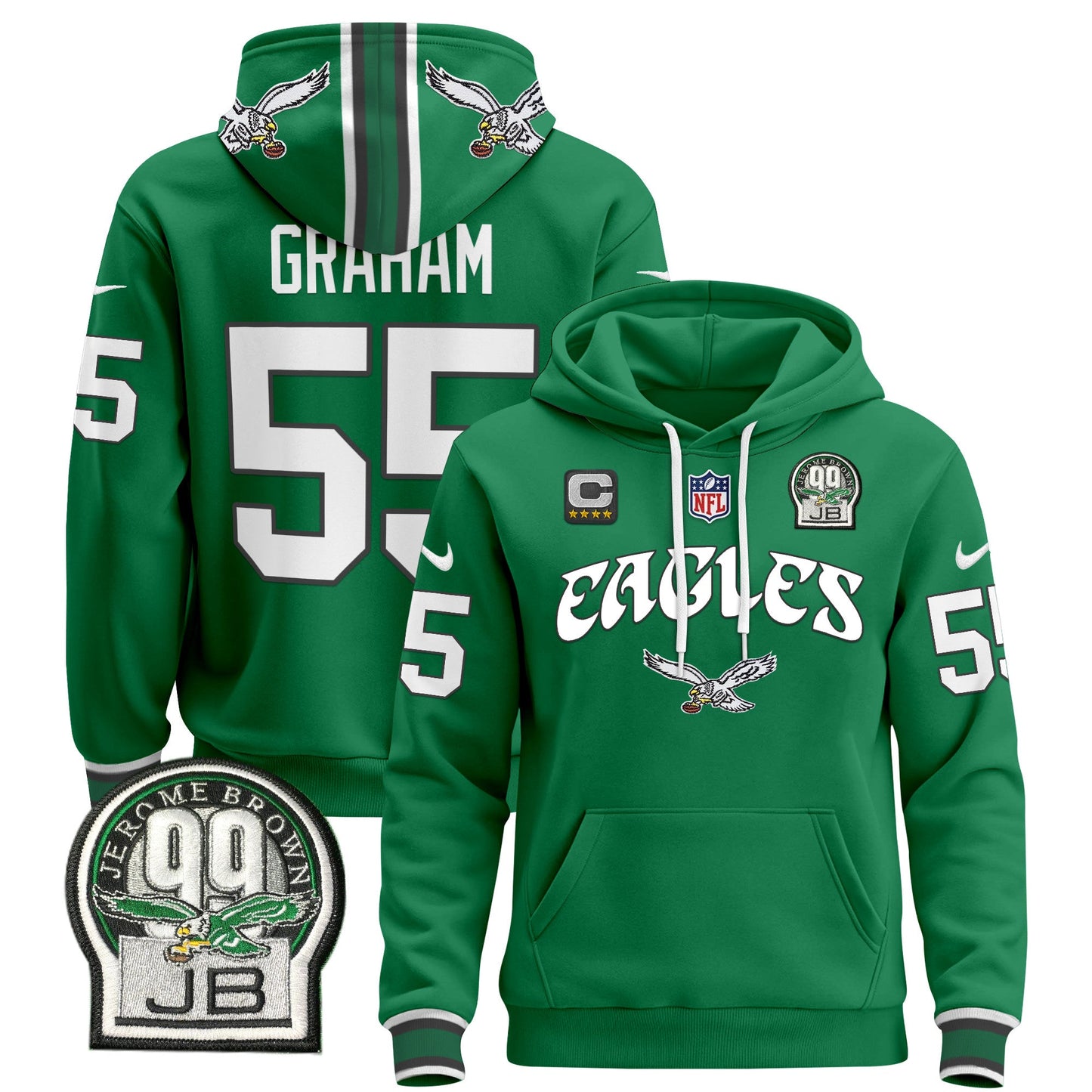 Philadelphia Eagles 2024 Pullover Hoodie V3