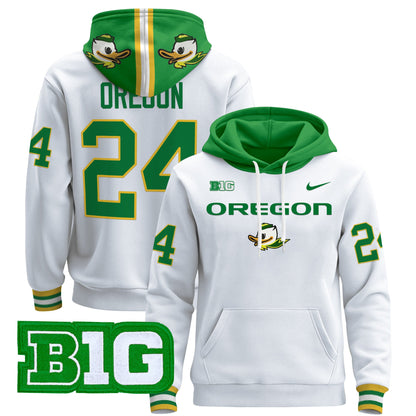 Oregon Ducks 2024 Pullover Hoodie V2- All Stitched