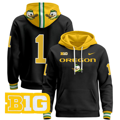 Oregon Ducks 2024 Pullover Hoodie V2- All Stitched