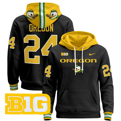 Oregon Ducks 2024 Pullover Hoodie V2- All Stitched