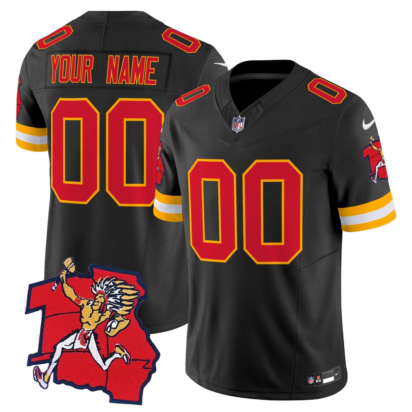Chiefs 1963 Throwback Vapor Limited Custom Jersey - All Stitched