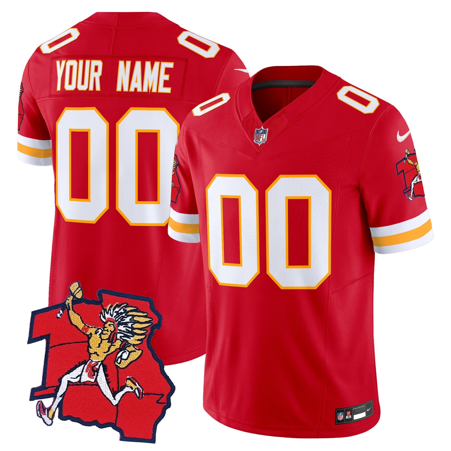 Chiefs 1963 Throwback Vapor Limited Custom Jersey - All Stitched