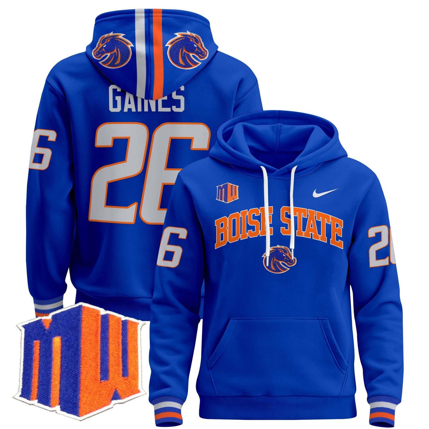 Boise State Broncos 2024 Pullover Hoodie V3