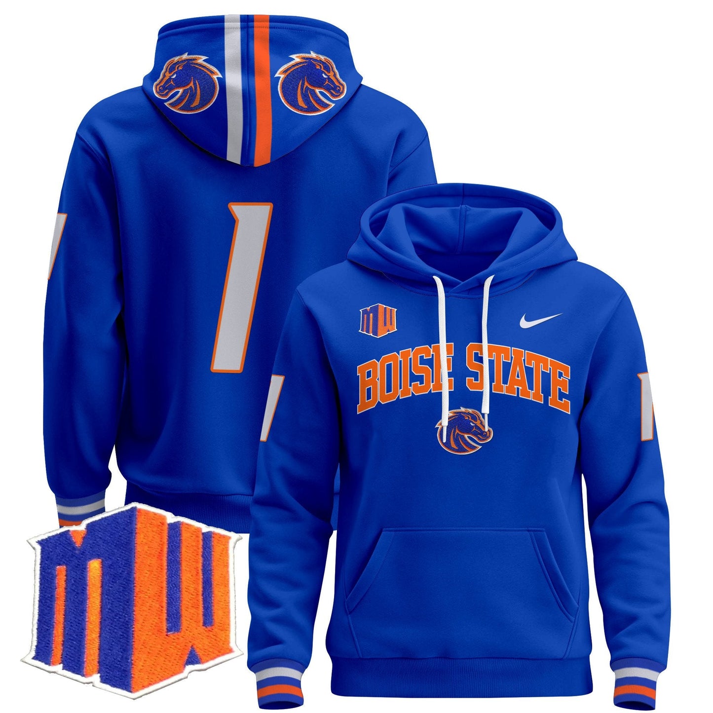 Boise State Broncos 2024 Pullover Hoodie V3