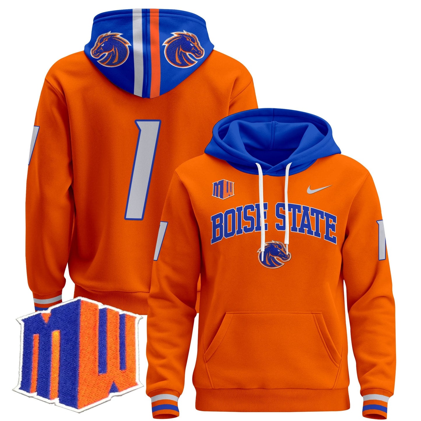 Boise State Broncos 2024 Pullover Hoodie V3
