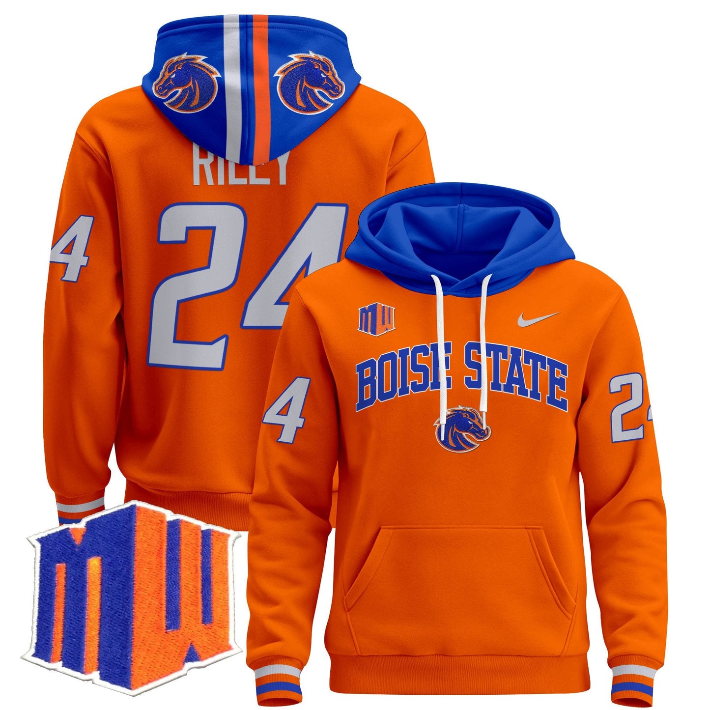 Boise State Broncos 2024 Pullover Hoodie V3