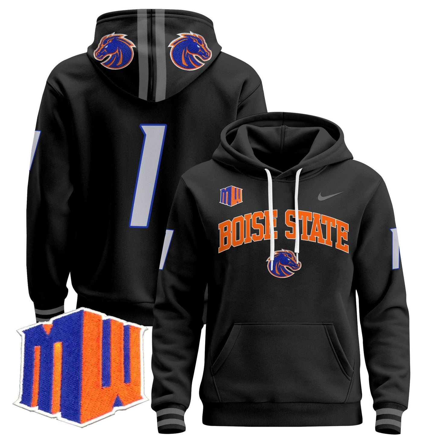 Boise State Broncos 2024 Pullover Hoodie V3